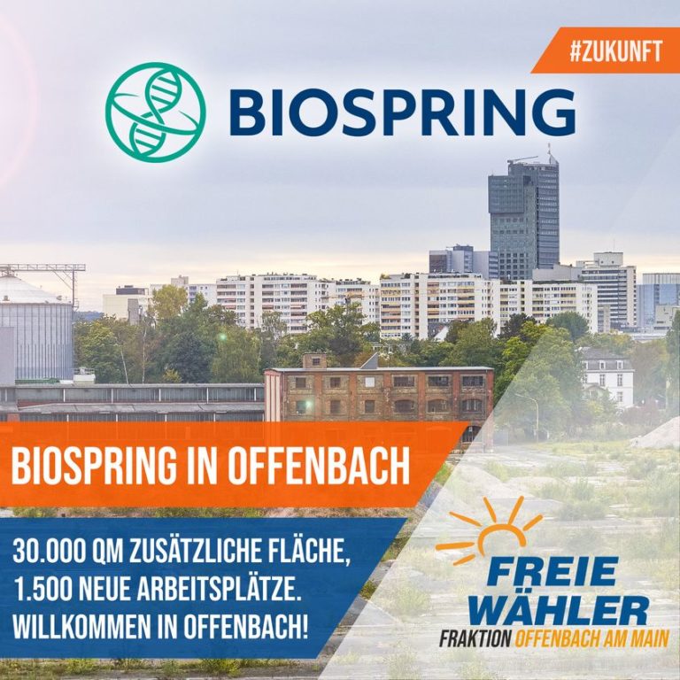 Herzlich Willkommen in Offenbach, BioSpring!