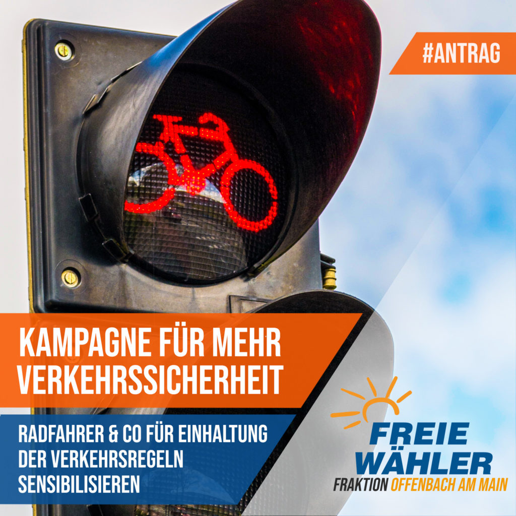 Antrag: Kampagne für mehr Verkehrssicherheit um auch Radfahrer und Elektroroller-Fahrer zu erreichen