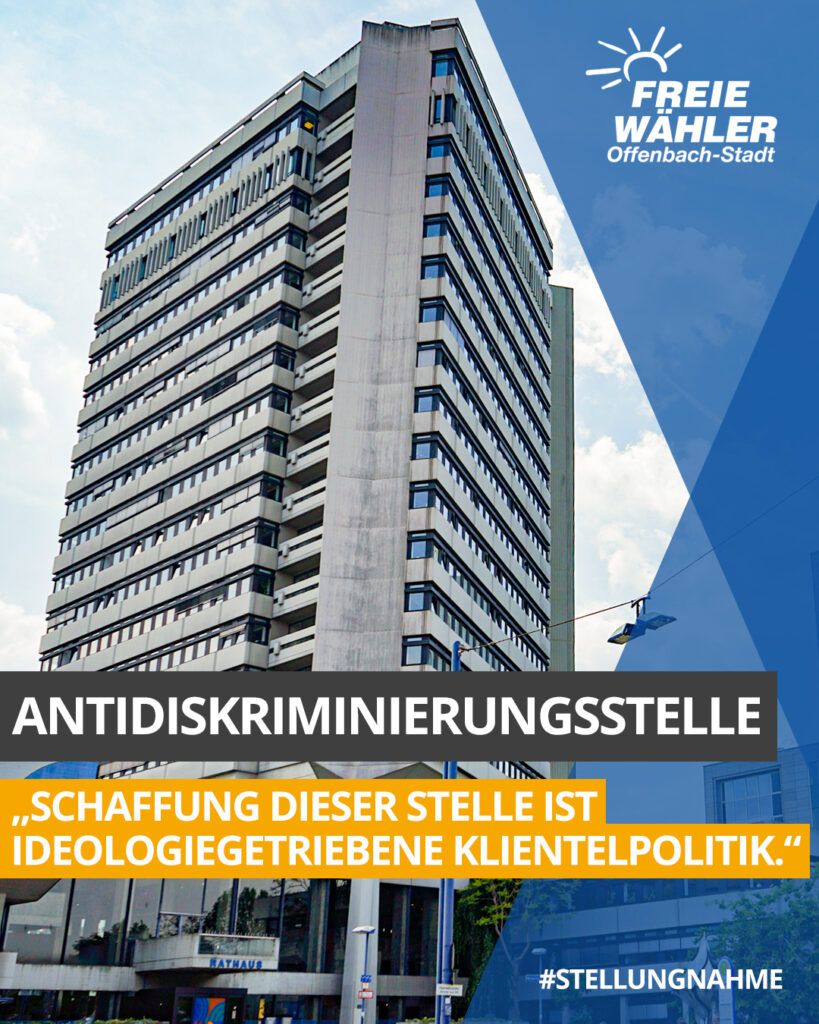 CDU und FREIE WÄHLER plädieren für Erhalt der ehrenamtlichen Antidiskriminierungsstelle
