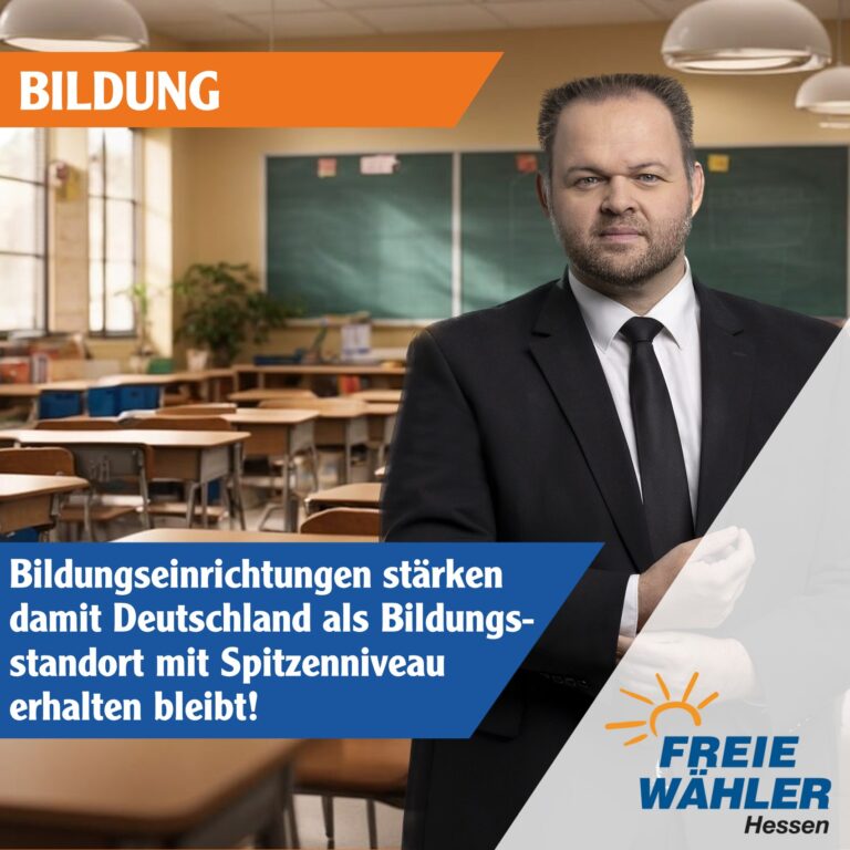 Bildungseinrichtungen stärken damit Deutschland als Bildungsstandort mit Spitzenniveau erhalten bleibt!