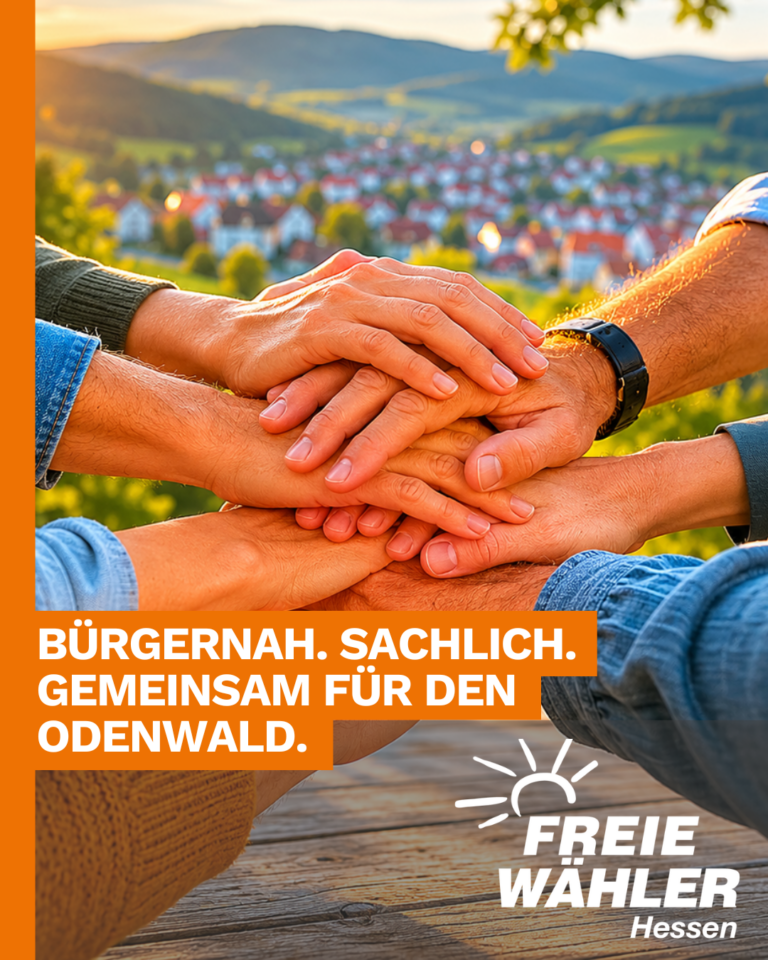 Bürgernah. Sachlich. Gemeinsam für den Odenwald.