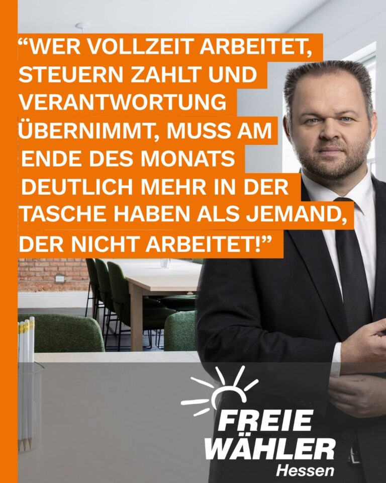 Arbeit muss sich wieder lohnen!